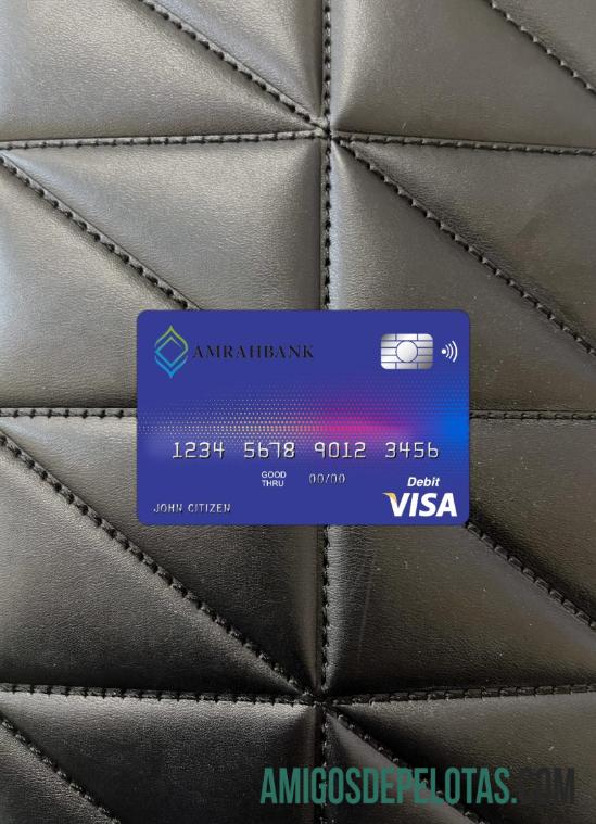 Cartão Visa Azerbaijão Amrahbank Photolook Front modelo